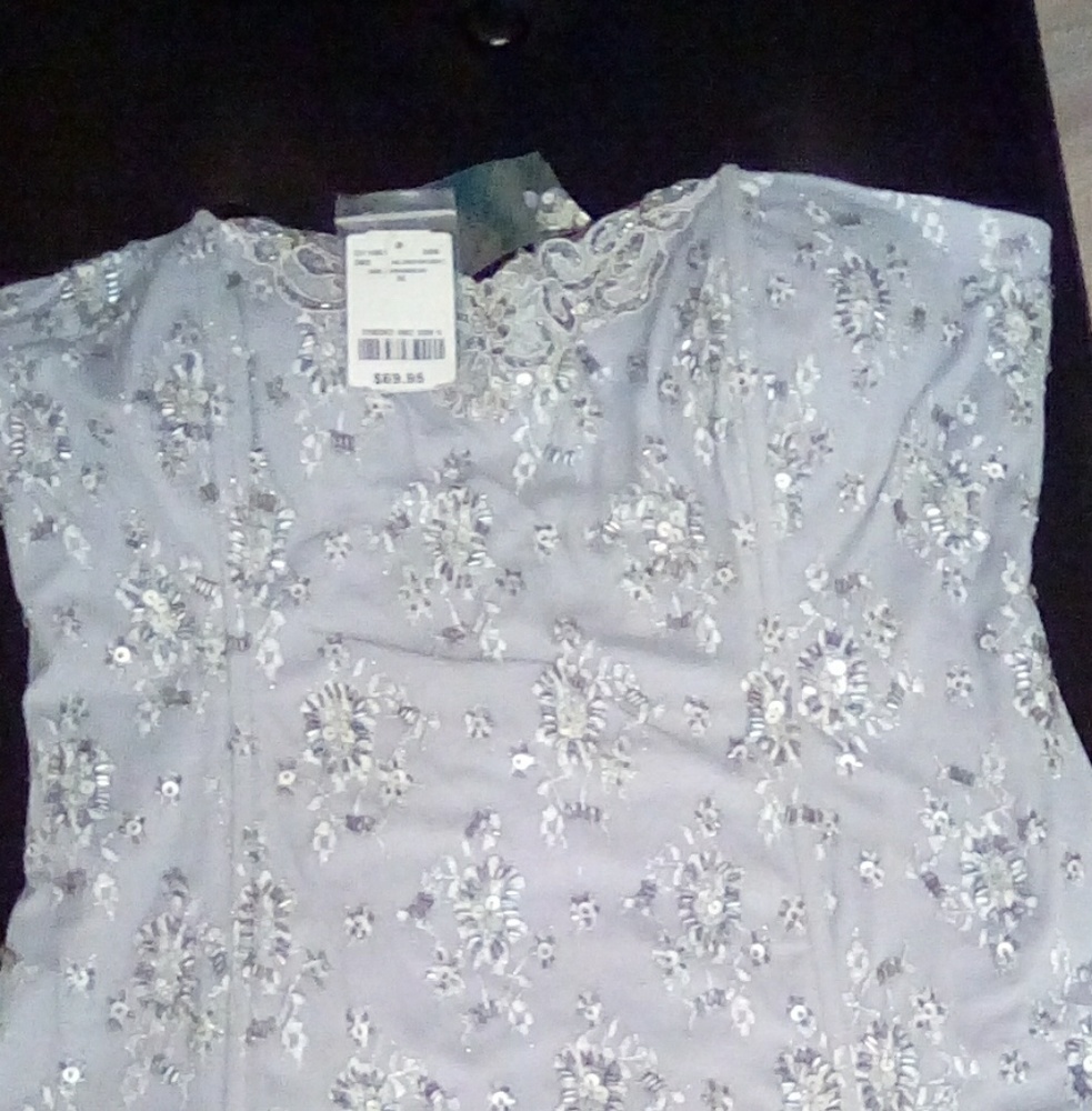 NWT Beaded Sequins Top